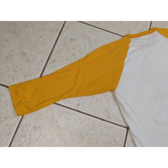 Vtg 1977 Rat Cartoon Cellist Albright Raglan Baseball Tee Shirt Size XL Rare 70s - Picture 13 of 14